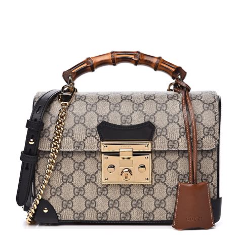 gucci padlock bamboo shoulder bag|gucci padlock small shoulder bag.